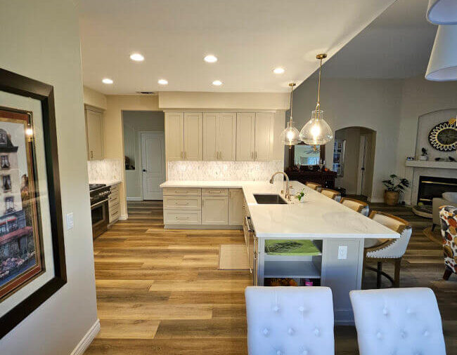 kitchen remodeling job completed by Central Pacific Construction